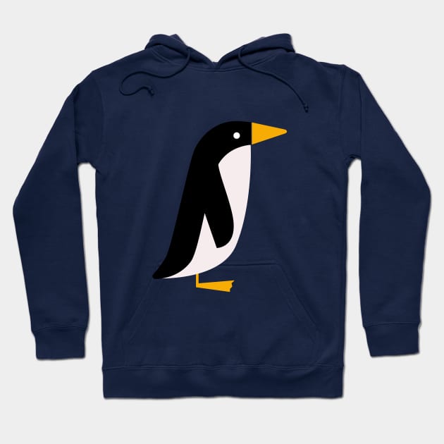 Penguin Party – Retro Penguins in Blue Hoodie by SuzieLondon